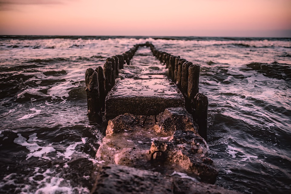 Jetty in the sea