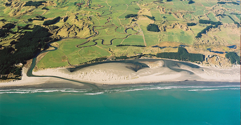 Ohau River aerial view